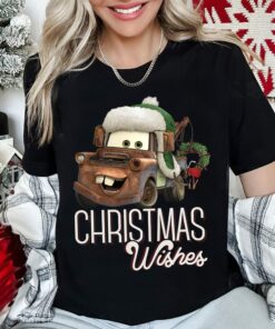 Disneyland Pixar Cars Santa Tow Mater Christmas Wishes Portrait Sweatshirt Lovely Unique Xmas Gift