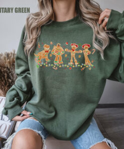 Disneyland Pixar Toy Story Woody Jessie Buzz Gingerbread Cookie Christmas Sweatshirt Lovely Unique Xmas Gift
