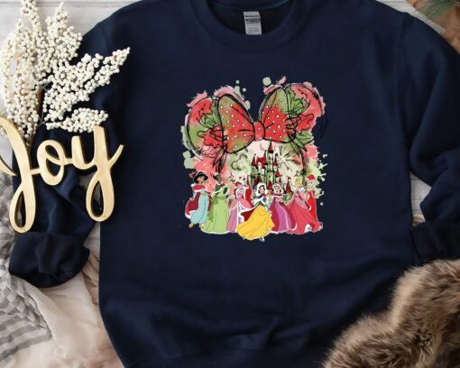 Disneyland Princess Minnie Magic Kingdom Christmas Sweatshirt