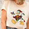 Disneyland Santa Donald Duck Christmas Lights Funny Sweatshirt Unique Xmas Gift