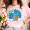 Disneyland Star Wars The Mandalorian The Child Christmas Lights Cute Baby Yoda Sweatshirt Lovely Unique Xmas Gift