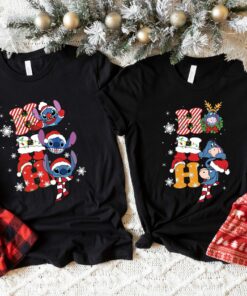 Disneyland Stitch Ho Ho Ho Christmas Sweatshirt Lovely Unique Xmas Gift
