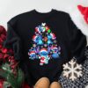 Disneyland Stitch Santa Hat Tree Funny Christmas Sweatshirt