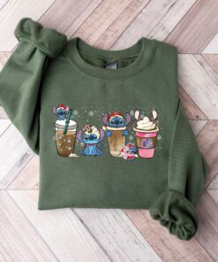 Disneyland Stitch Snacks Coffee Latte Sweatshirt Lovely Unique Christmas Gift