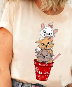 Disneyland The Aristocats Cats Santa Marie Toulouse Berlioz Christmas Sweatshirt Unique Xmas Gift