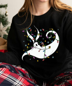 Disneyland The Nightmare Before Christmas Zero Lights Sweatshirt Scary Unique Xmas Gift