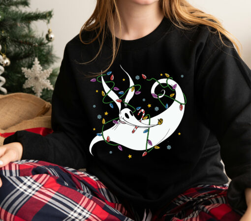 Disneyland The Nightmare Before Christmas Zero Lights Sweatshirt Scary Unique Xmas Gift