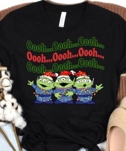 Disneyland Toy Story Ailens Oooh Oooh Oooh Christmas Lights Humor Sweatshirt Unique Xmas Gift