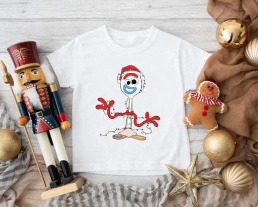 Disneyland Toy Story Forky Merry Christmas Lights Sweatshirt