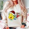 DisneylandThe Little Mermaid Flouder Sebastian Christmas Lights Sweatshirt Lovely Unique Xmas Gift