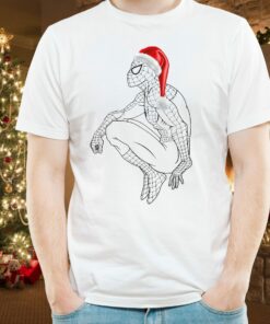 Disneyworld Cool Spiderman With Santa Hat Christmas Sweatshirt