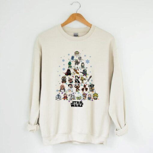 Disneyworld Star Wars Cool Characters Christmas Tree Sweatshirt Lovely Unique Xmas Gift