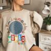 Disneyworld Traveler Epcot Mickey and Friends Christmas Sweatshirt