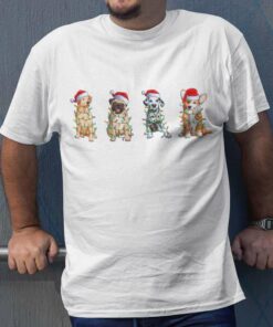 Dogs Christmas Light T-shirt