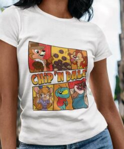 Double Trouble Gadget Zipper Monterey T-shirt Chip ‘n Dale