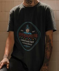 Dynamo’s Christmas Tree Lighting Service T-shirt The Running Man