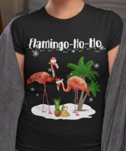 Flamingo Ho Ho Christmas Shirt