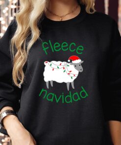 Fleece Navidad Christmas Sheep Lamb Kid Sweatshirt Lights Decor Lovely Unique Xmas Gift