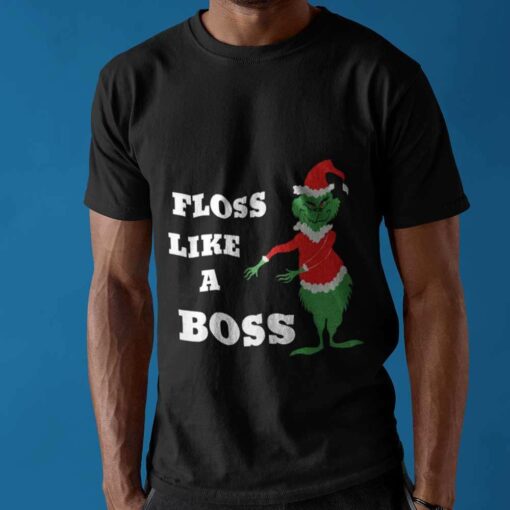 Floss Like A Boss Christmas T-shirt The Grinch