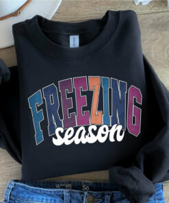 Freezing Season Winter Christmas Sweatshirt Basic Xmas Gift