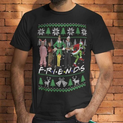 Friends Ralphie Kevin Elf Clark Griswold Grinch Christmas T-shirt