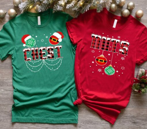 Funny Chest Nuts Couples Christmas Sweatshirt Lovely Unique Xmas Gift