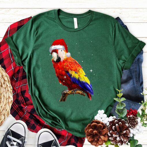 Funny Colorful Parrot Christmas Sweatshirt Lovely Unique Xmas Gift