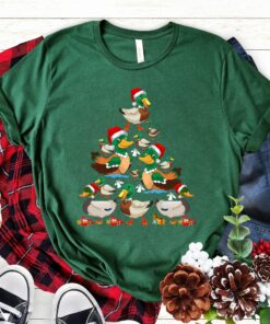 Funny Duck Christmas Tree Sweatshirt Lovely Unique Xmas Gift