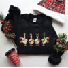 Funny Goose Christmas Bling Lights Sweatshirt Lovely Unique Xmas Gift