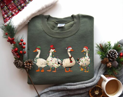 Funny Goose Christmas Sweatshirt