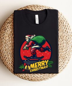 Funny Merry Christmas Santa Sweatshirt Lovely Unique Xmas Gift
