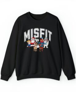 Funny Misfit Christmas Cartoon Character Sweatshirt