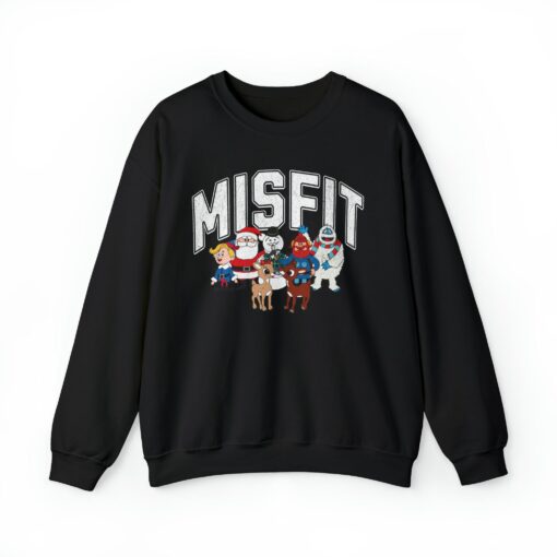 Funny Misfit Christmas Cartoon Character Sweatshirt