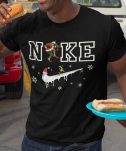 Funny Nike Logo Christmas T-Shirt The Grinch
