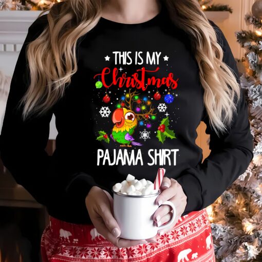 Funny Parrot XmasThis Is My Christmas Pajama Shirt Sweatshirt Humor Unique Xmas Gift