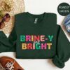 Funny Pickles Brine And Bright Christmas Winter Holiday Sweatshirt Lovely Unique Xmas Gift For Mom