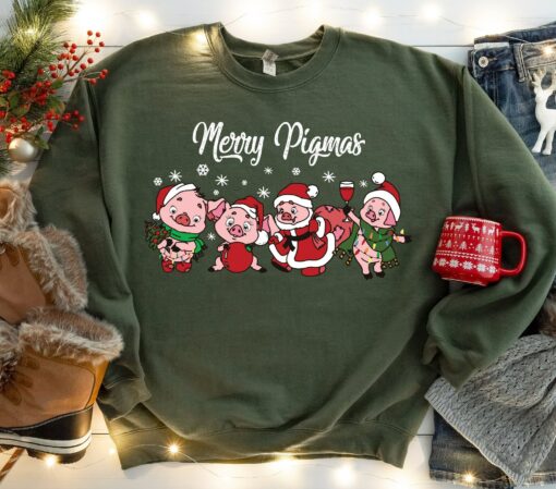 Funny Pigmas Merry Christmas Sweatshirt Lovely Unique Xmas Gift