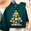 Funny Planet Solar System Christmas Sweatshirt Lovely Unique Xmas Gift