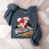 Funny Santa Claus Night Party Live DJ Music Sweatshirt Cute Unique Xmas Gift For Music Lover