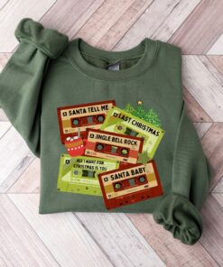 Funny Saying All I Want For Christmas Is You Christmas Cassettes Sweatshirt