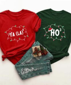 Funny Saying Christmas Ho Ho Ho And Fa La La La Couple Matching Sweatshirt Lovely Unique Xmas Gift