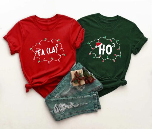 Funny Saying Christmas Ho Ho Ho And Fa La La La Couple Matching Sweatshirt Lovely Unique Xmas Gift