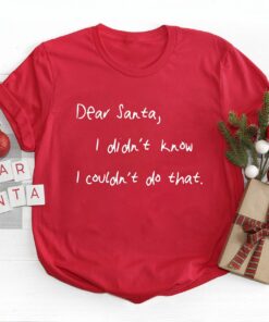 Funny Saying Dear Santa, I Didn’t Know I Couldn’t Do That Cute Christmas Sweatshirt Lovely Unique Xmas Gift