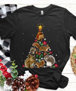 Funny Squirrel Christmas Tree Sweatshirt Lovely Unique Xmas Gift