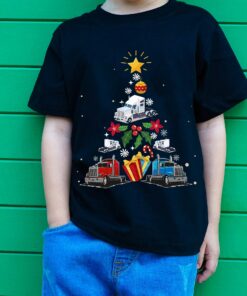 Funny Trucker Christmas Tree Sweatshirt Trendy Humor Unique Xmas Gift
