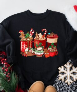 Gingerbread Cookie Christmas Coffee Sweatshirt Lovely Unique Xmas Gift