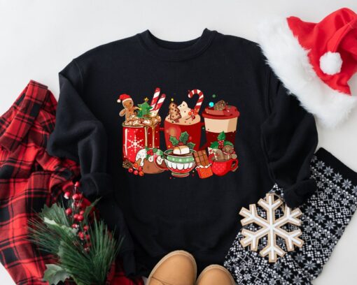 Gingerbread Cookie Christmas Coffee Sweatshirt Lovely Unique Xmas Gift