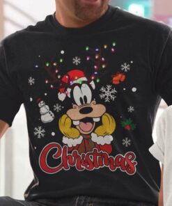 Goofy Santa Reindeer Christmas T-shirt Disney