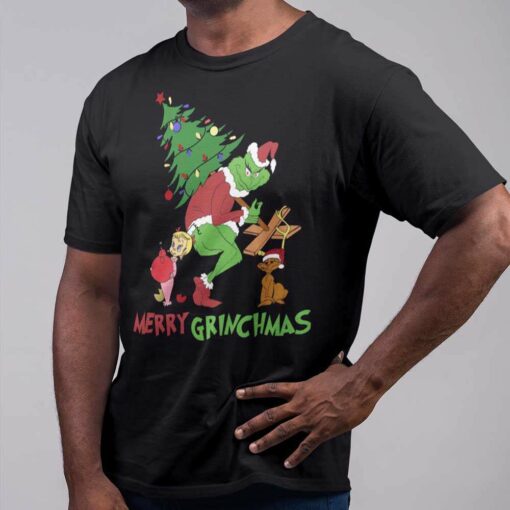 Grinch Cindy Lou Who Max Merry Grinchmas T-shirt