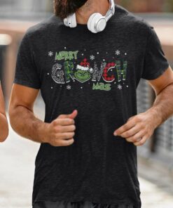Grinch Leopard Merry Grinchmas T-shirt